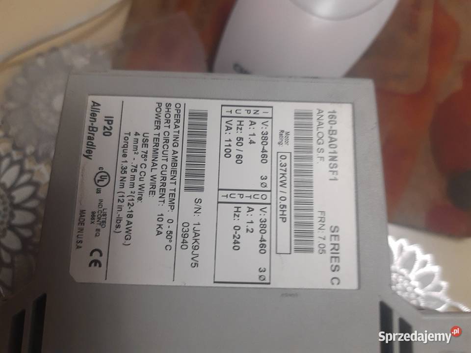 Inteligentny kontroler prędkości Allen Bradley Lelów