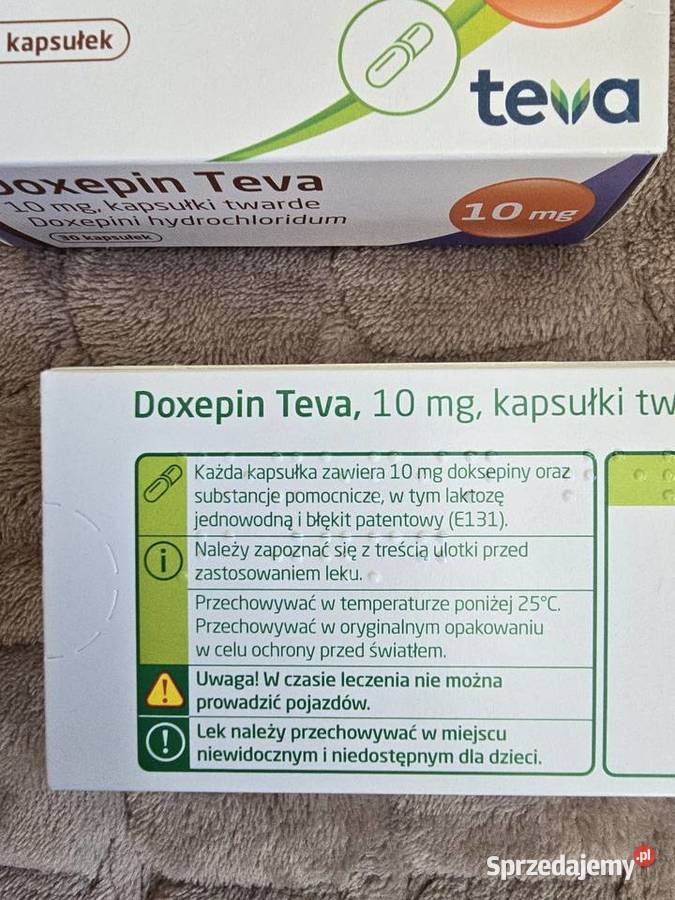 KOMPRESOR KLIMATYZACJI Doxepin teva 25mg i 10mg Skwierzyna sprzedam
