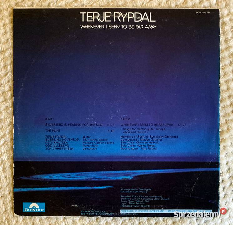 Terje Rypdal Whenever I Seem To Be Far Away 1 płyta Szczecin