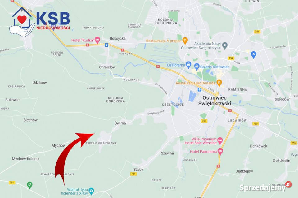 Działka rolna w przepięknej okolicy 12500m2 Jędrzejowice