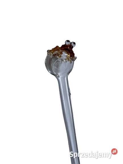 Lufka Szklana z Motywem Żaby 145 Oryginalne śląskie