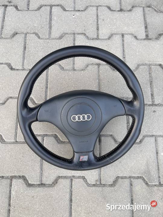 Audi a4 a6 a8 kierownica 3ramienna skórzana stan Kierownice lubelskie Chełm
