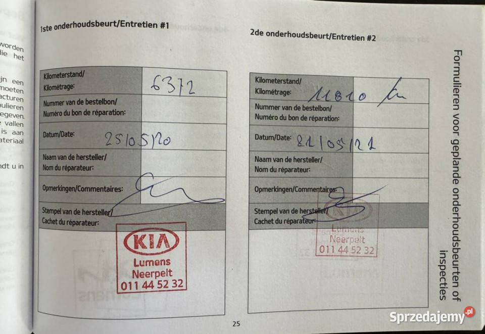 Kia Ceed Pisemna Gwarancja 12 miesięcy III 2018 nawigacja