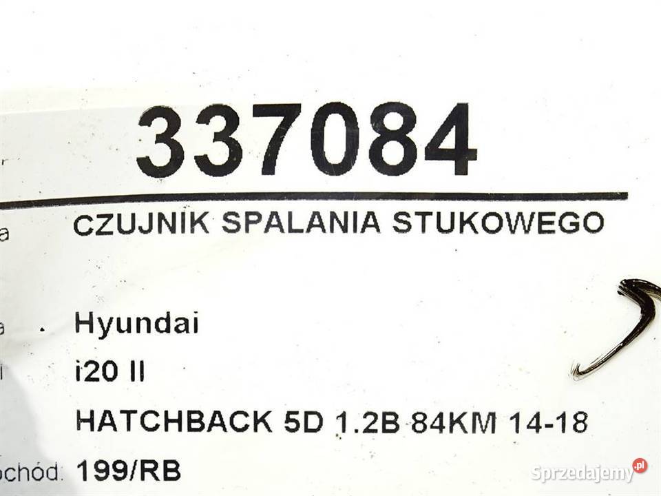 CZUJNIK SPALANIA STUKOWEGO HYUNDAI i20 II 12 84 sprzedam