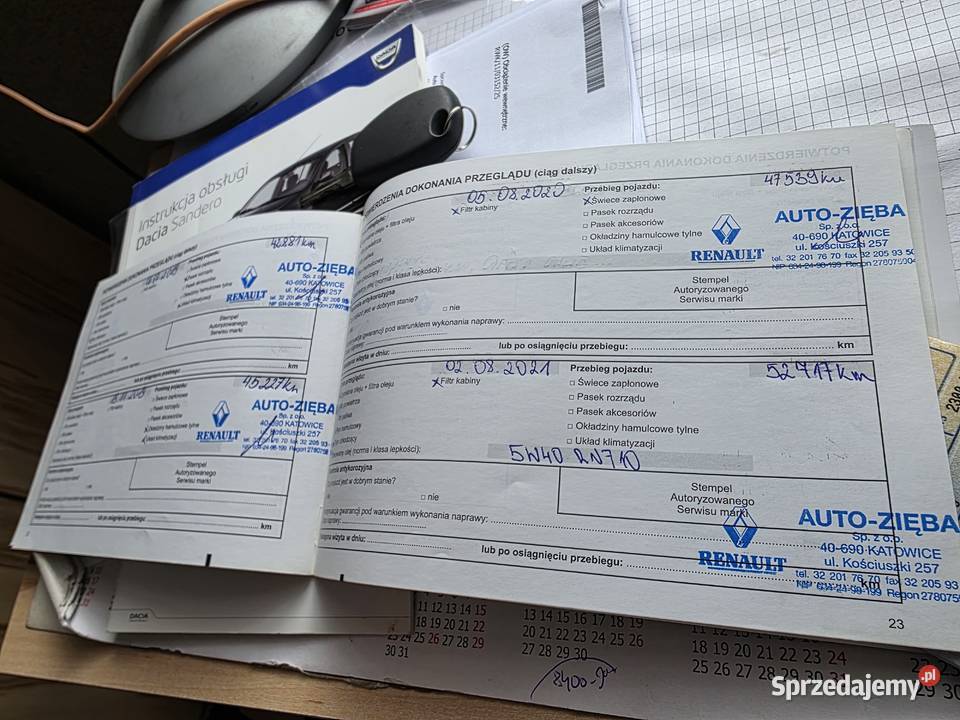 Dacia Sandero 14 69 klimatyzacja krajowy pełny Siewierz sprzedam