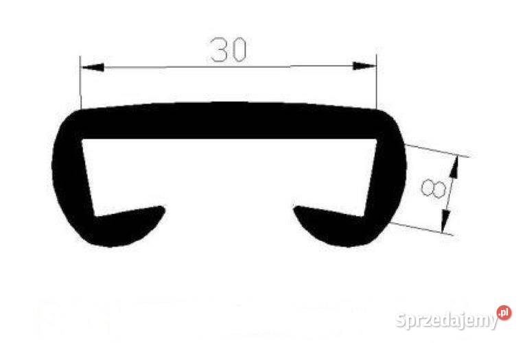 Listwa Poręczowa PVC 30 x 8 mm Młyniec Pierwszy