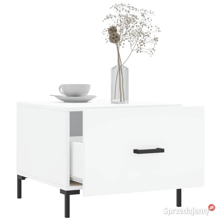 Stoliki kawowe 2 białe 50x50x40 WM829397 Warszawa