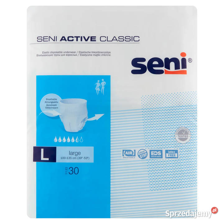 Pieluchomajtki Seni Active Classic wciągane rozmiar L