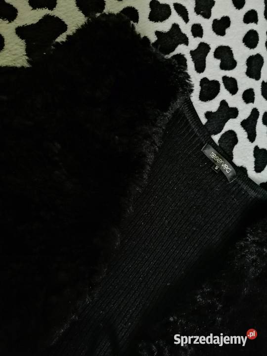 RESERVED kamizelka sweterek futerko kamizela Leszno