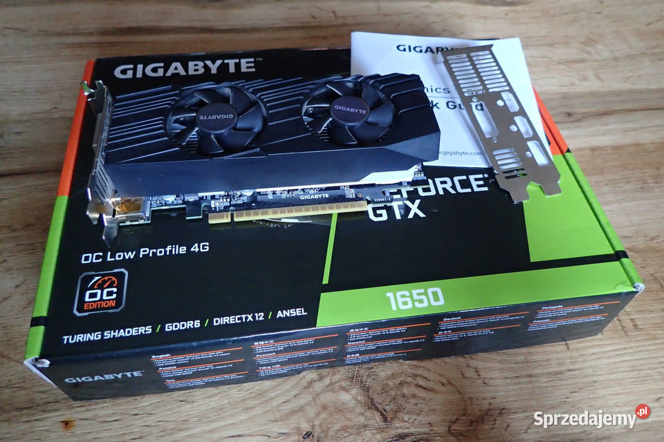 Gigabyte GeForce GTX 1650 D6 OC low profile 4G Poznań sprzedam