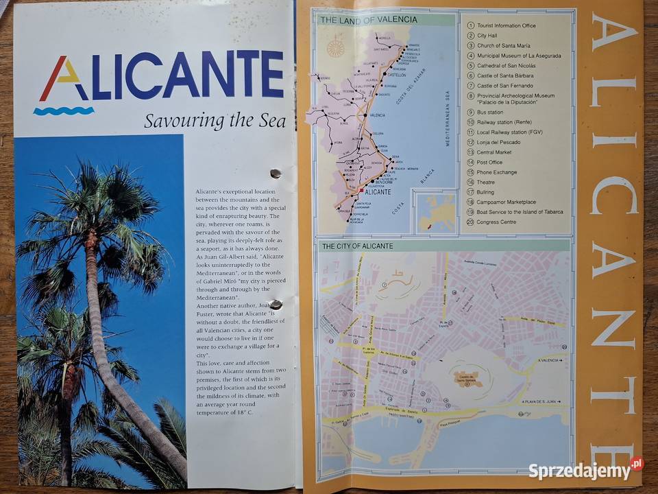 Hiszpania Alicante informator turystyczny j