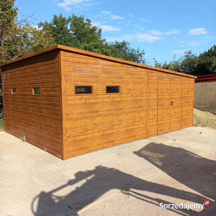Wiata bkaszana Garaż blaszany 490x650 Sulechów