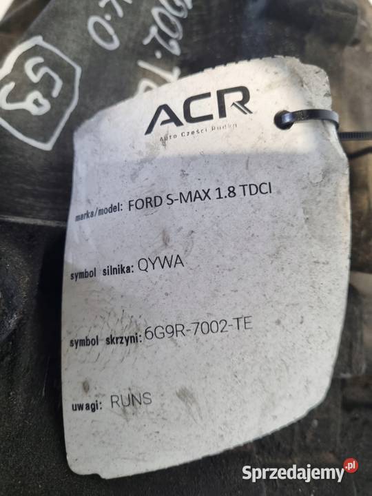 SKRZYNIA BIEGÓW Ford S 18 TDCI QYWA 125 MANUALNA Chełm
