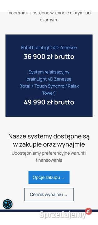 Fotel do masażu rehabilitacji masujący 4D Radom
