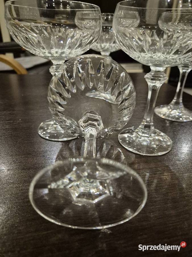 Kryształowe kieliszki do szampana wina 6 Jugów