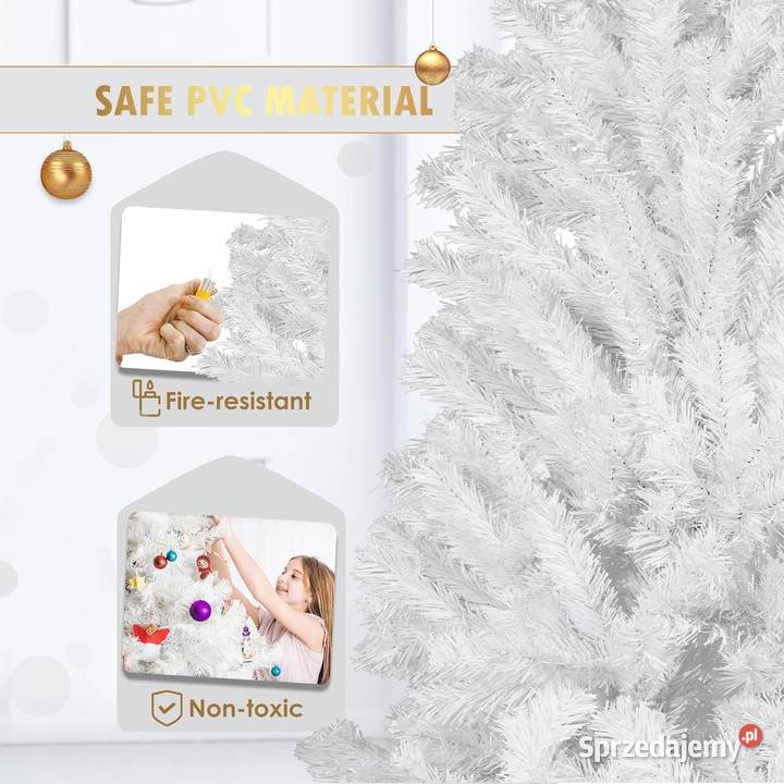 Choinka sztuczna CCLIFE 150 biała Jadowniki