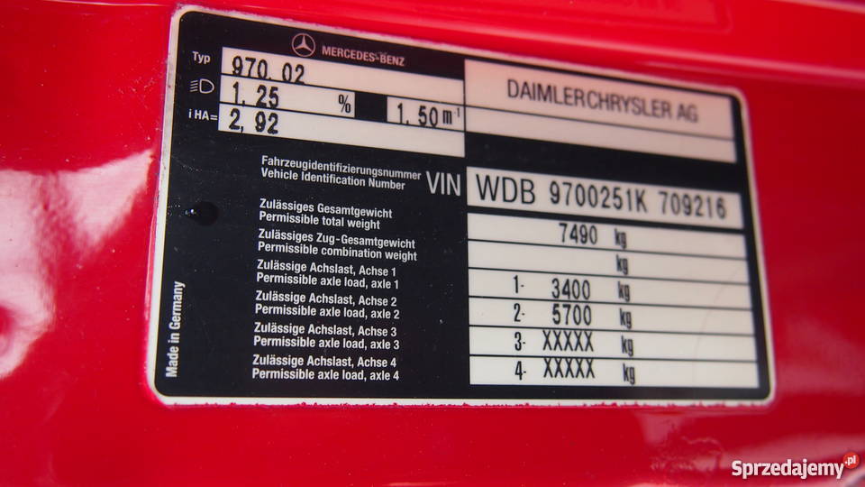 MERCEDES BENZ ATEGO 818 PLANDEKA Mogilany