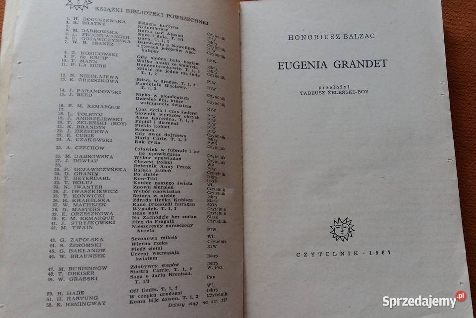 Eugenia Grandet Honoriusz Balzac Łódź