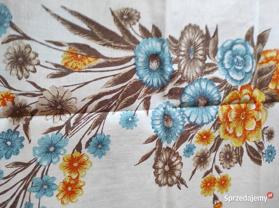 Obrus bawełna 100 PRL 130x90