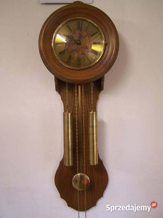 Zegar ścienny wahadłowy z napędem ciężarkowym Koszalin