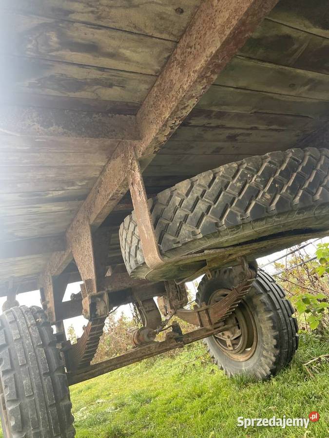 Rolnicza przyczepa sztywna niemiecka uszkodzony Przyczepy rolnicze