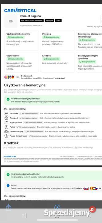 Renault Laguna 2 20 lpg bezwypadkowa 211 elektryczne lusterka Białystok
