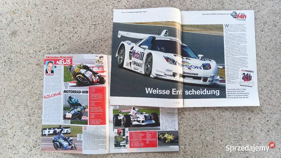 HONDA NSXR 24h Projekt 2004 Honda Racing Poradniki, albumy i reportaże Bytom sprzedam
