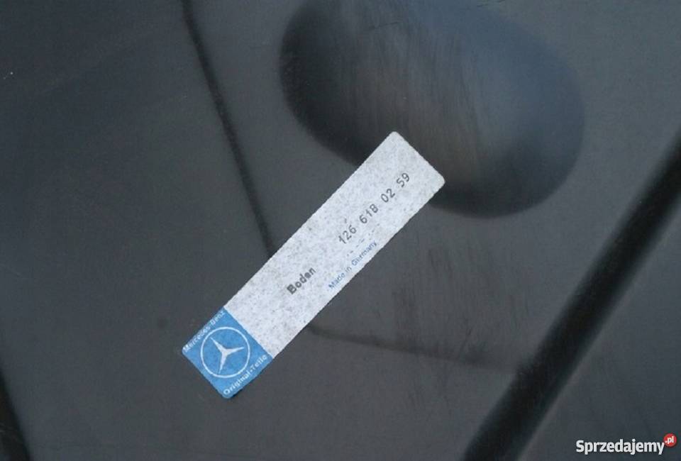MERCEDES S KLASA W126 PODŁOGA PŁYTA TYŁ lubuskie Bieleń