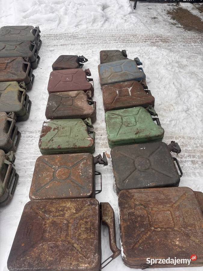 stary kanister blaszany oryginał PRL pojemnik Kosianka-Boruty sprzedam