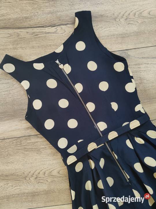 Lipsy London Sukienka w groszki Serce Dress Zip Spódnice i sukienki Jasło