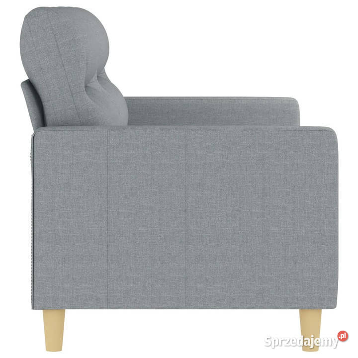 Sofa 2osobowa jasnoszara 140 tapicerowana Warszawa
