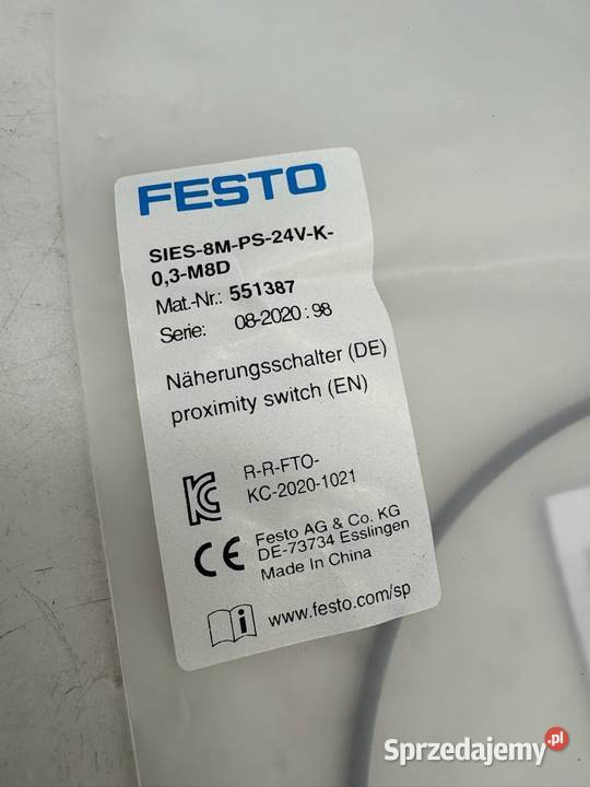 Festo SIES 8M 24V K 0 3 M8D 551387 Biznes i Przemysł Warszawa