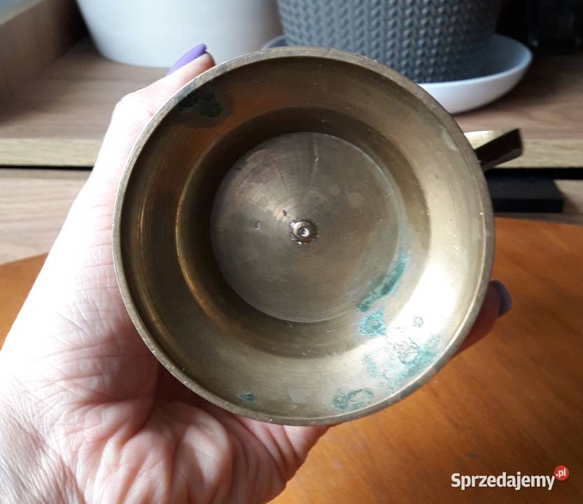 Stary dzbanek mosiądz Vintage