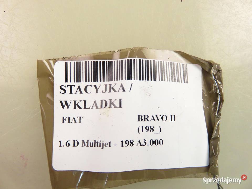 STACYJKA WKŁADKI FIAT BRAVO II 198 61083600 osobowe sprzedam
