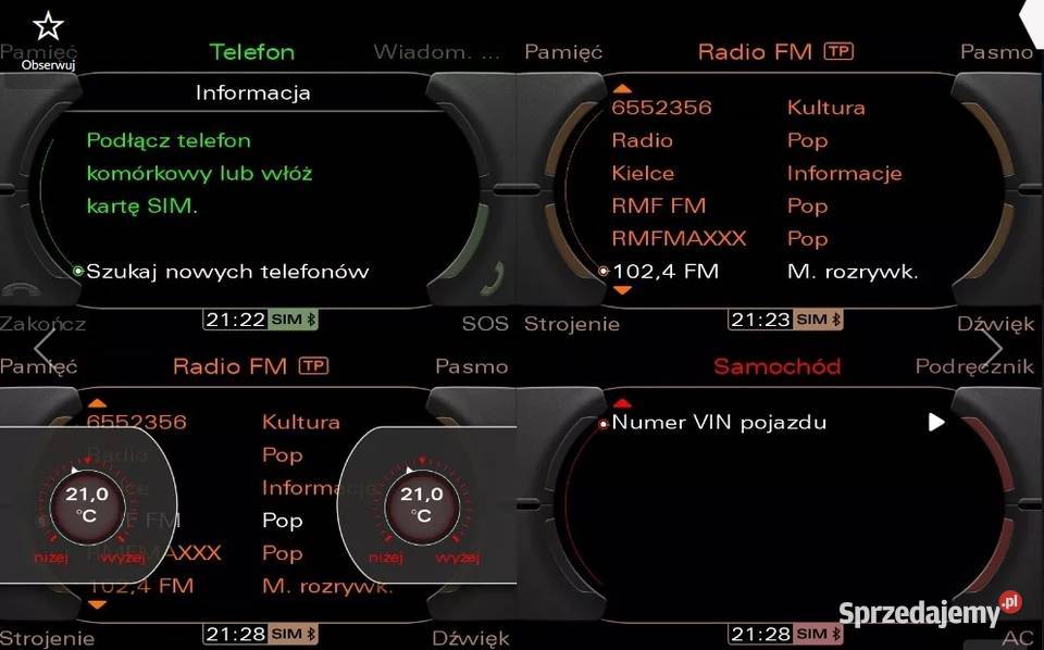Audi MMI 3G polskie menu A4 A5 A6 A7 A8 Q5 Q7 GPS i akcesoria Aleksandrów Łódzki sprzedam