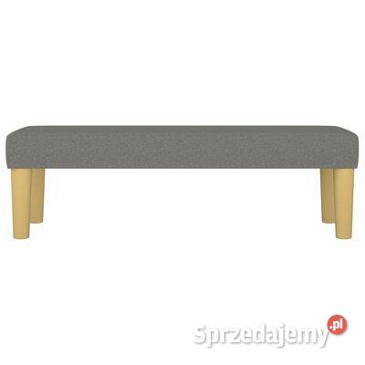 vidaXL Ławka ciemnoszara 100x30x30 tapicerowana Warszawa