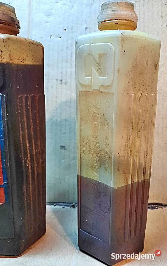 Butelki z olejuem CPN 2 sztuki z PRL Ostrów Wielkopolski