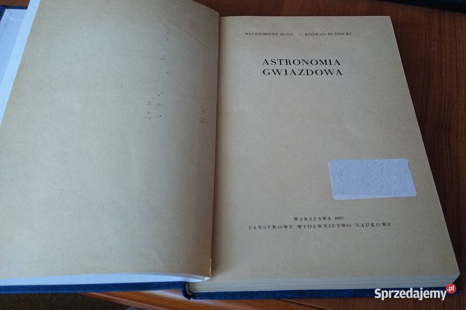 Astronomia gwiazdowa Włodzimierz Zonn Konrad Rok wydania 1957