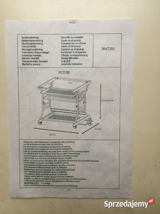 Stolik biurko komputerowe PC NOWE mazowieckie