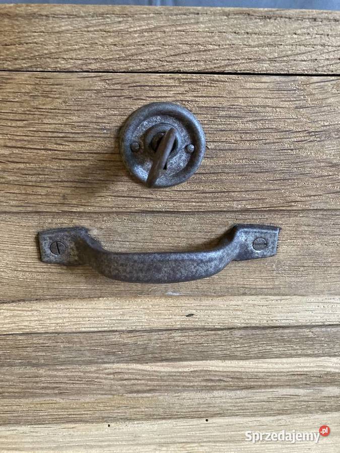 Drewniana szafka archiwum z roletą Kraków