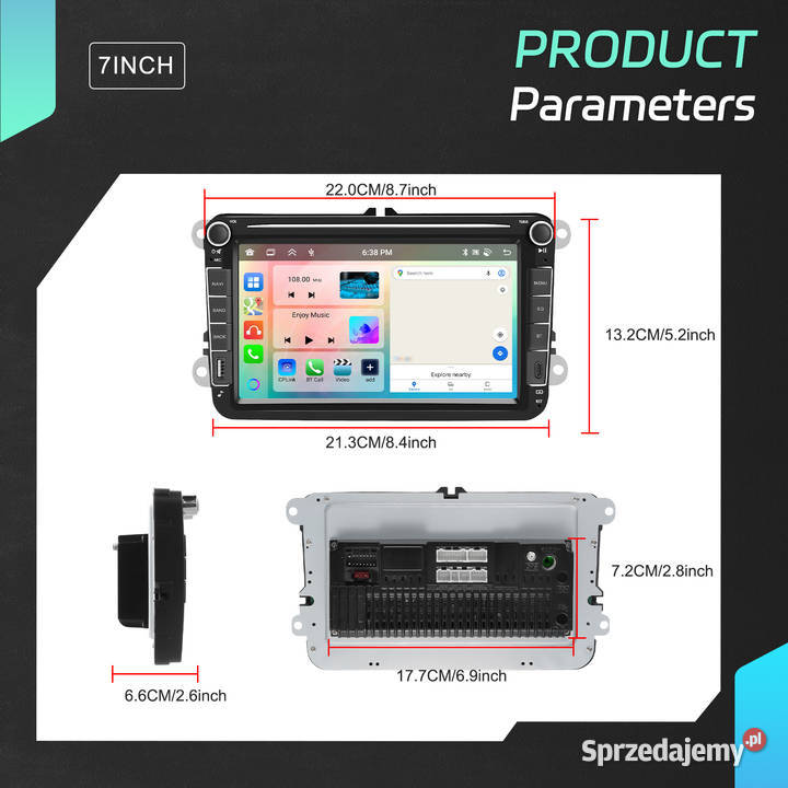 Radio Nawigacja Android 8 VW Passat B6 B7 Golf mazowieckie Mińsk Mazowiecki