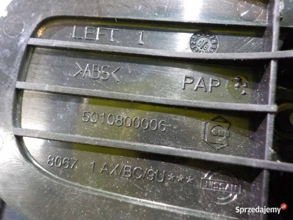 NISSAN NOTE 08 klamka drzwi wewnetrzna lewa Suków