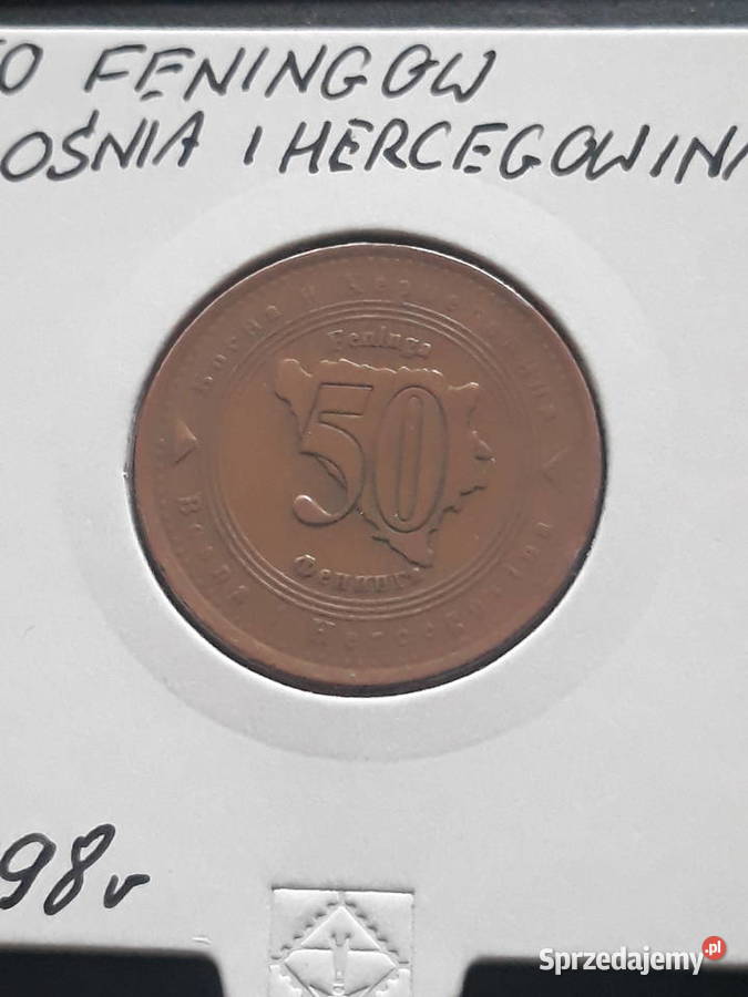 50 Feningów Bośnia i Hercegowina 1998 r Konin