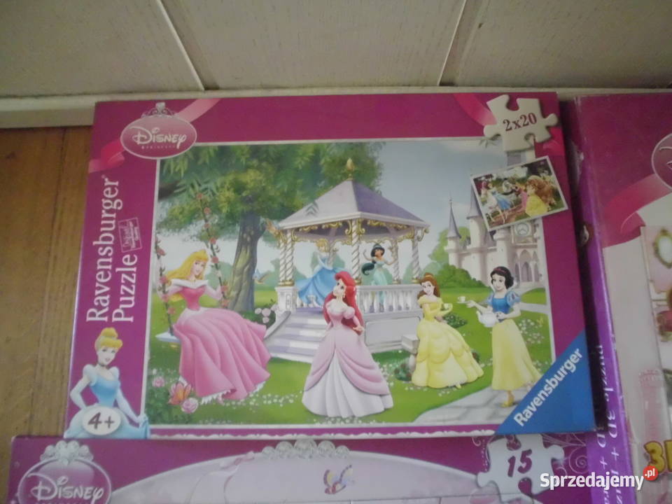 PUZZLE zestaw dziewczynki 9 księżniczki DISNEY Starogard Gdański