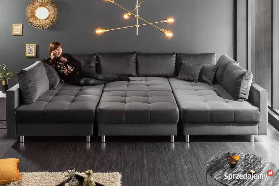 Duży i wygodny NOWY Narożnik PRINCE sofa funkcja spania