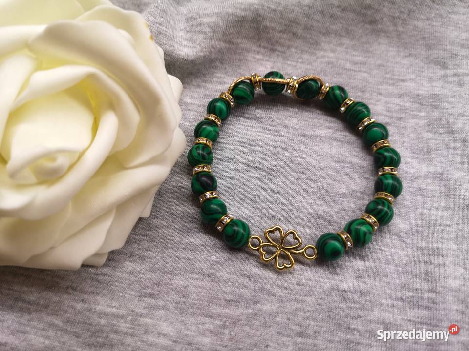 Bransoletka damska z cyrkoniami i złotą świętokrzyskie Kielce