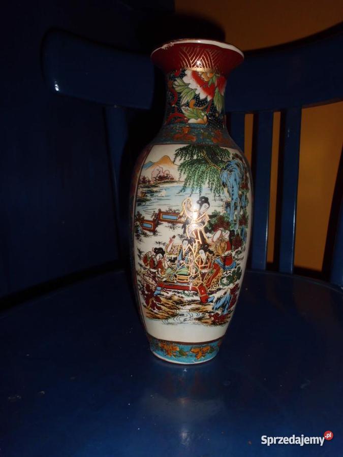 Chińskie wazony wielokolorowy