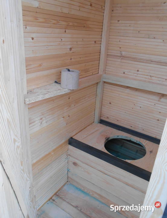 Toaleta drewniana WC na budowe Grabów nad Prosną