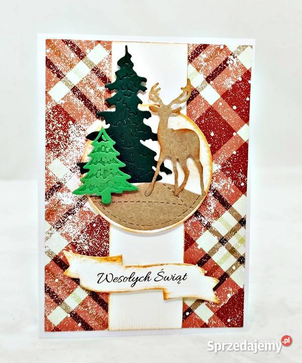 Kartki na Boże Narodzenie ręcznie robione zestaw Wejherowo