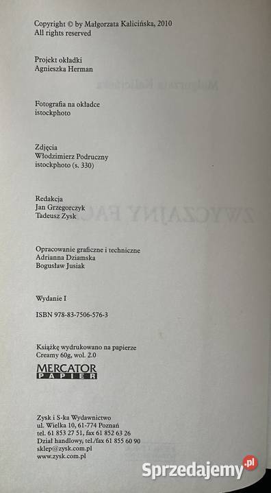 Małgorzata Kalicińska Zwyczajny facet Rok wydania 2010 Bytom sprzedam